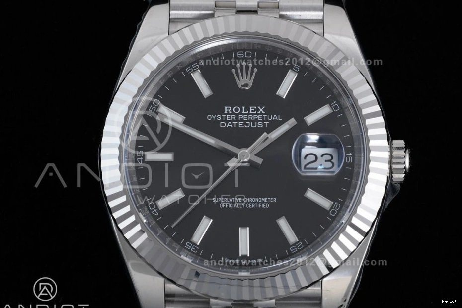 41 Bracelet 1:1 Clean Jubilee Dial 126334 (72 904L Edition Hours SH3235 Power Reserve) Black DateJust Best on Steel 0207